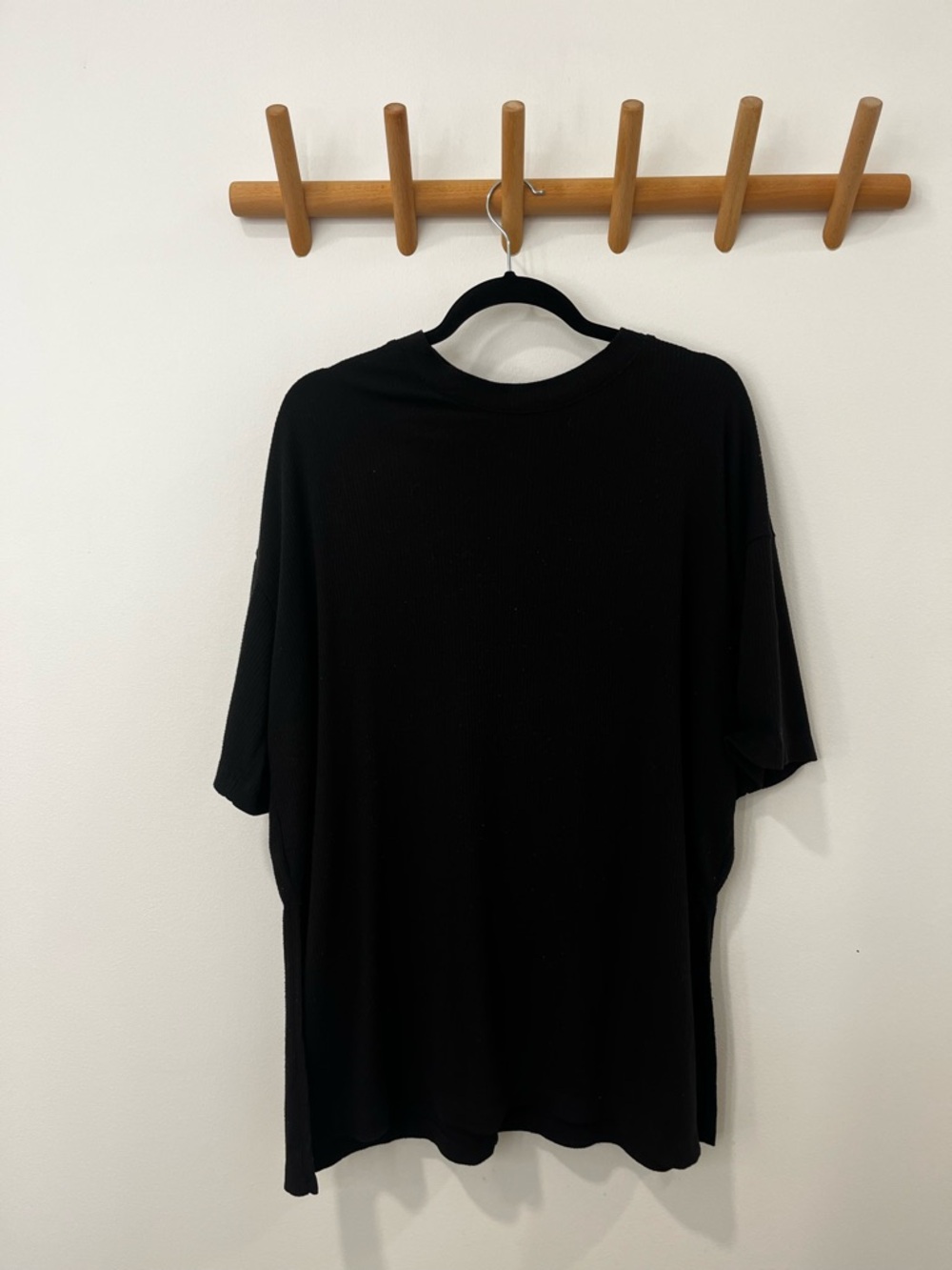 Dressed in LALA ribbed playsuit in black - Picture 4 of 15